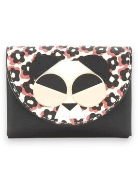 Kate Spade Spademals Gentle Panda Cardholder and Coin Wallet Retired